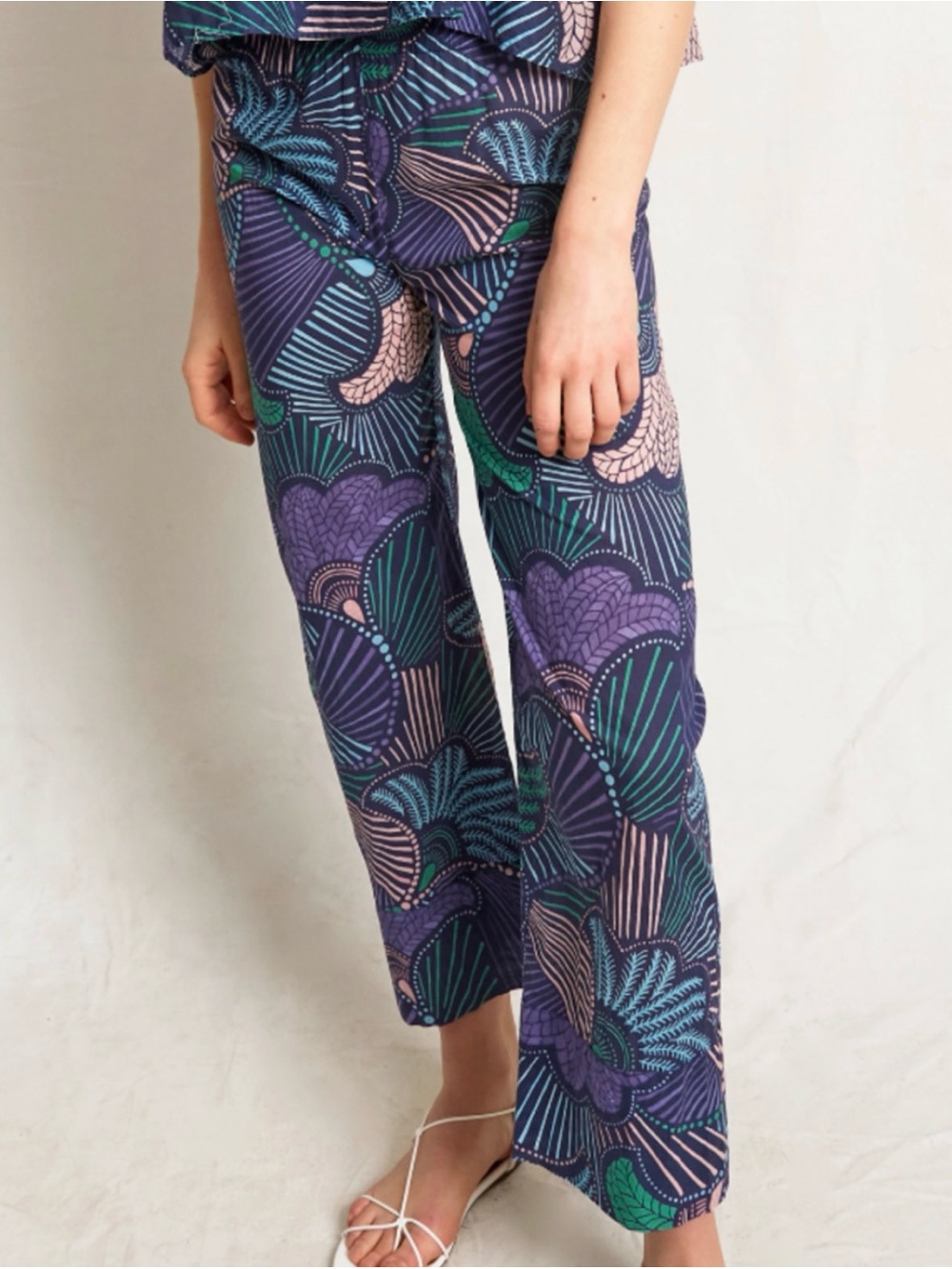 Warm Tracy Feith Love Street Pant Fantastic Fans Lightweight Purple Ankle Sz M